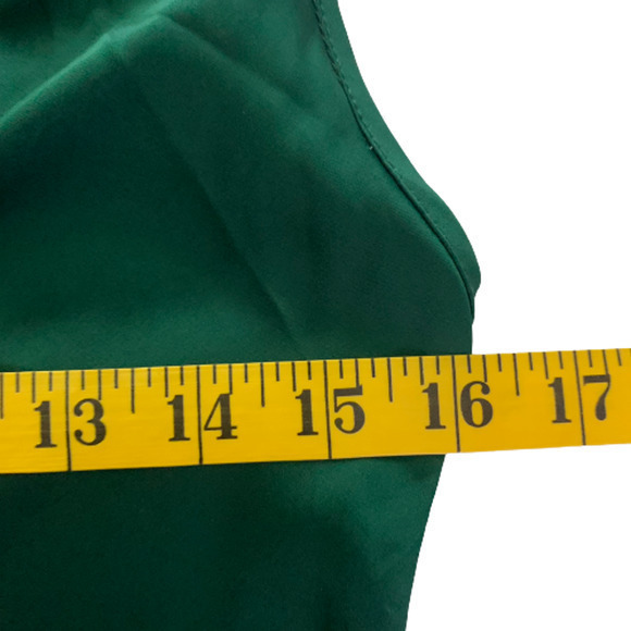 BLOGGERLOVE Green Satin Cocktail‎ Midi Dress - NWT - Picture 14 of 14